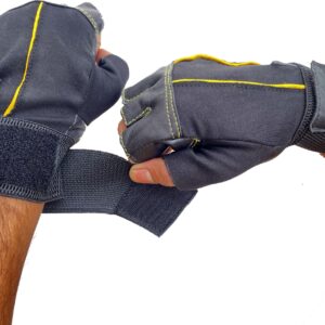 Macho Yellow Hand Gym Gloves for Weightlifting and Fitness