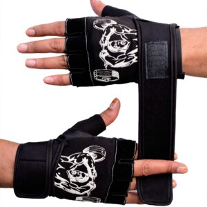 Lycra Gym Gloves for Weightlifting, Crossfit, Fitness