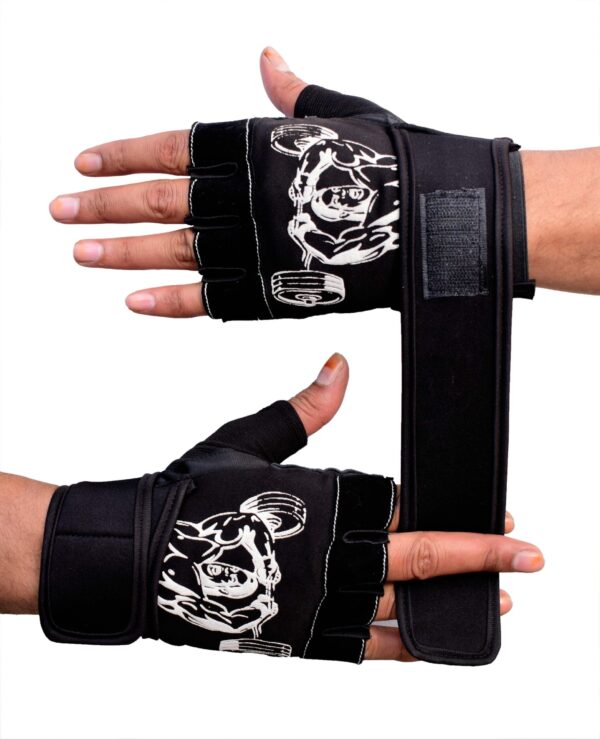 Lycra Gym Gloves for Weightlifting, Crossfit, Fitness