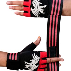 Lycra Printing Gym Gloves for Weightlifting, Crossfit, Fitness