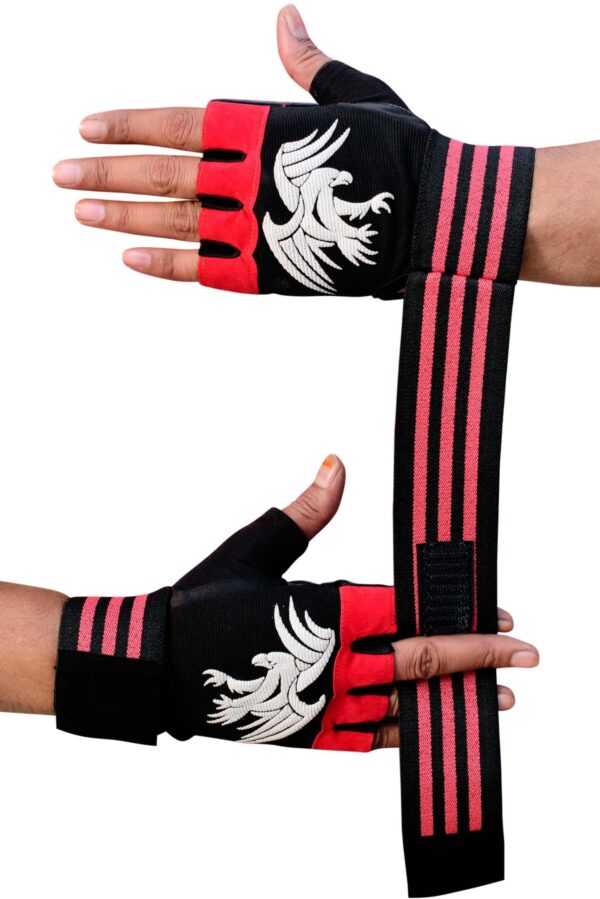 Lycra Printing Gym Gloves for Weightlifting, Crossfit, Fitness