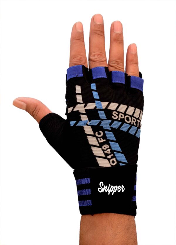 Lycra Gym Gloves for Weightlifting, Crossfit, Fitness