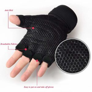Silicone Padded Lycra 110 Gym Gloves  (Pack Of 1)