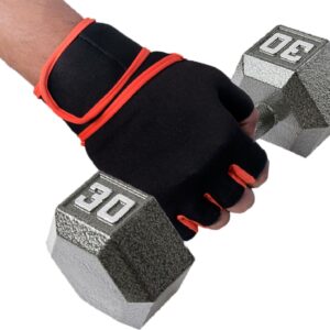 Lycra Open 111 Padded Gym Gloves for Weightlifting