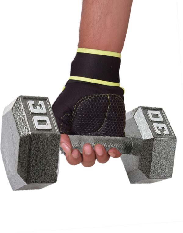 Premium Quality Lycra 111 Padded Gym Gloves for Weightlifting