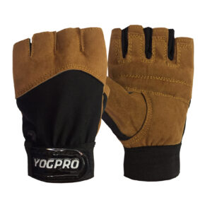 Yogpro Shine Hand Gym Gloves Unisex Brown